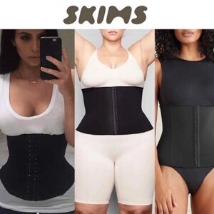Skims Waist Trainer Black  Plus Pouch